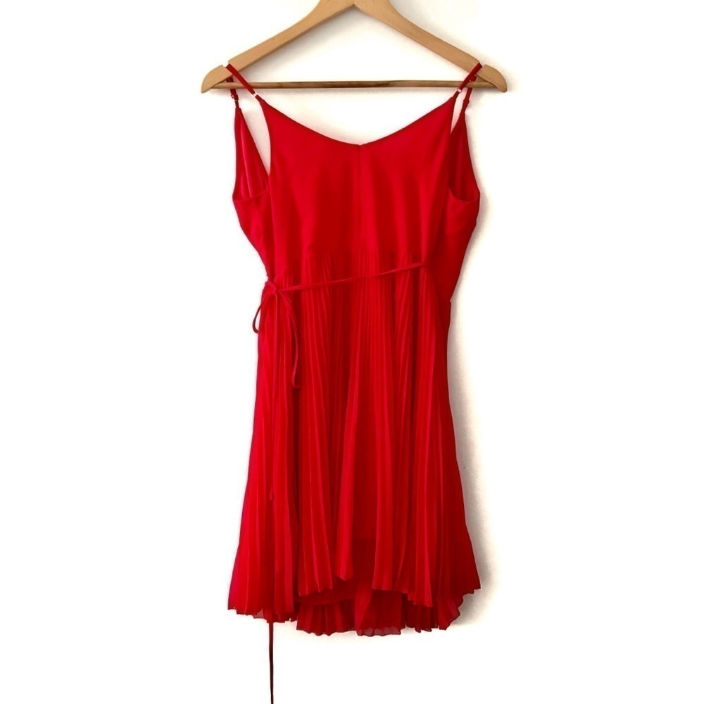 Wilfred | Beaune Pleated Mini Dress Red Size XS Aritzia - Picture 9 of 12